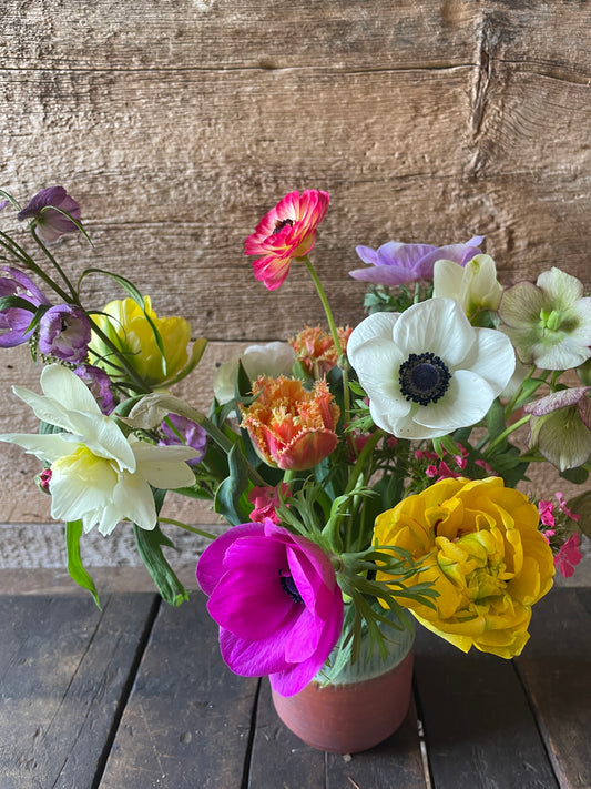 Arrangement in Custom Ceramic Vase - FRIDAY PICKUP